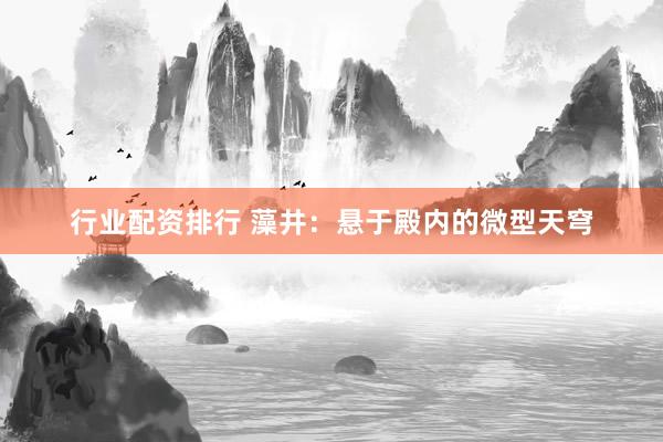 行业配资排行 藻井：悬于殿内的微型天穹